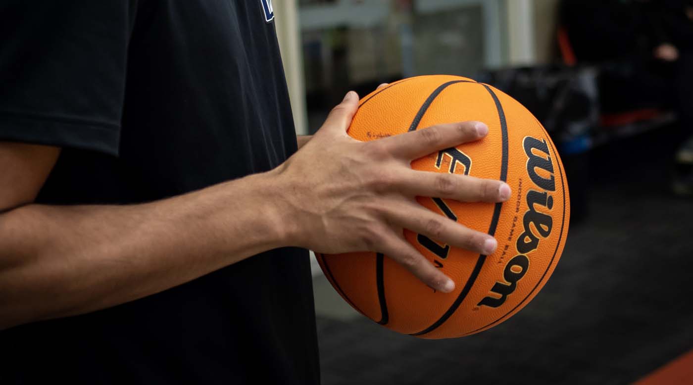 Gripping Basketball