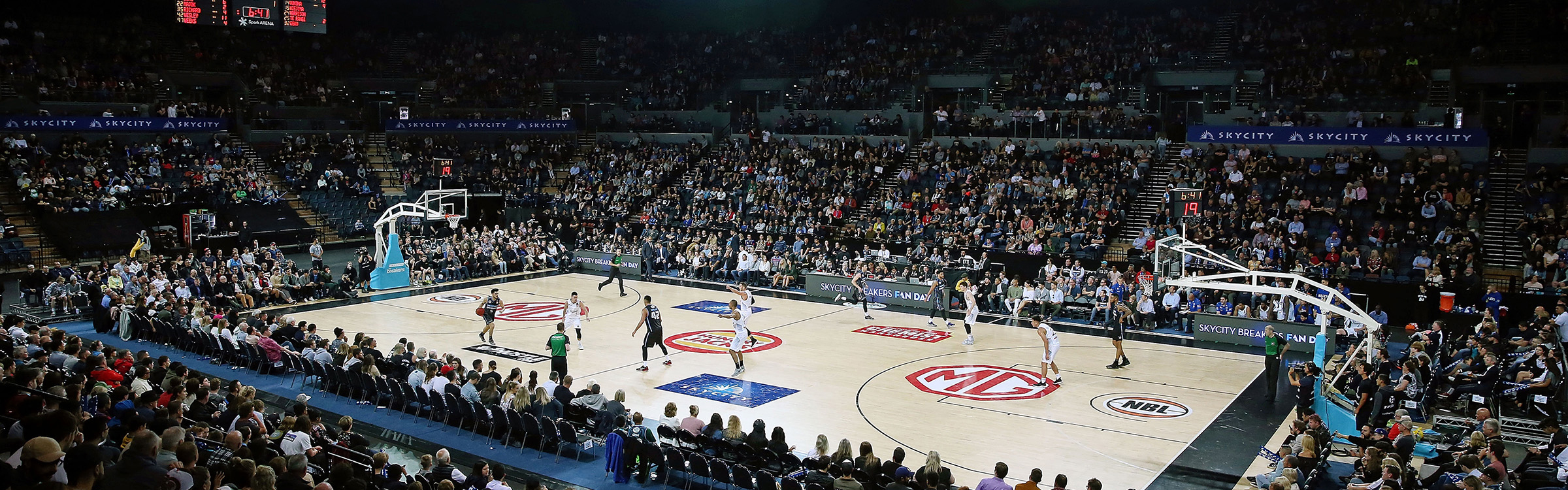Breakers playing at Spark Arena