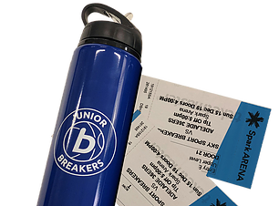 Junior Breakers drink bottle and tickets